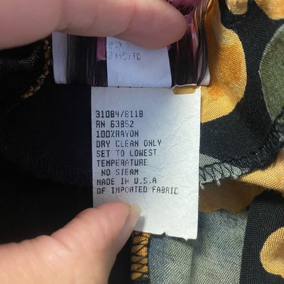 Vintage Sara Makes Dresses Maxi 90s Floral Dress Phoebe Buffay Size 8 - Picture 6 of 10